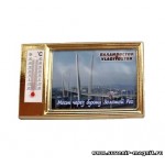 Магнит в «золотой рамке» с термометром «Владивосток. Золотой Мост»