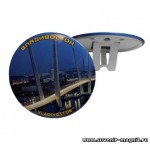 Панно-тарелочка 10 см металл «Владивосток. Золотой Мост»