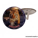 Панно-тарелочка 10 см металл «Владивосток. Уссурийский тигр»